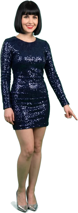 Woman pointing at a tipped balance scale
